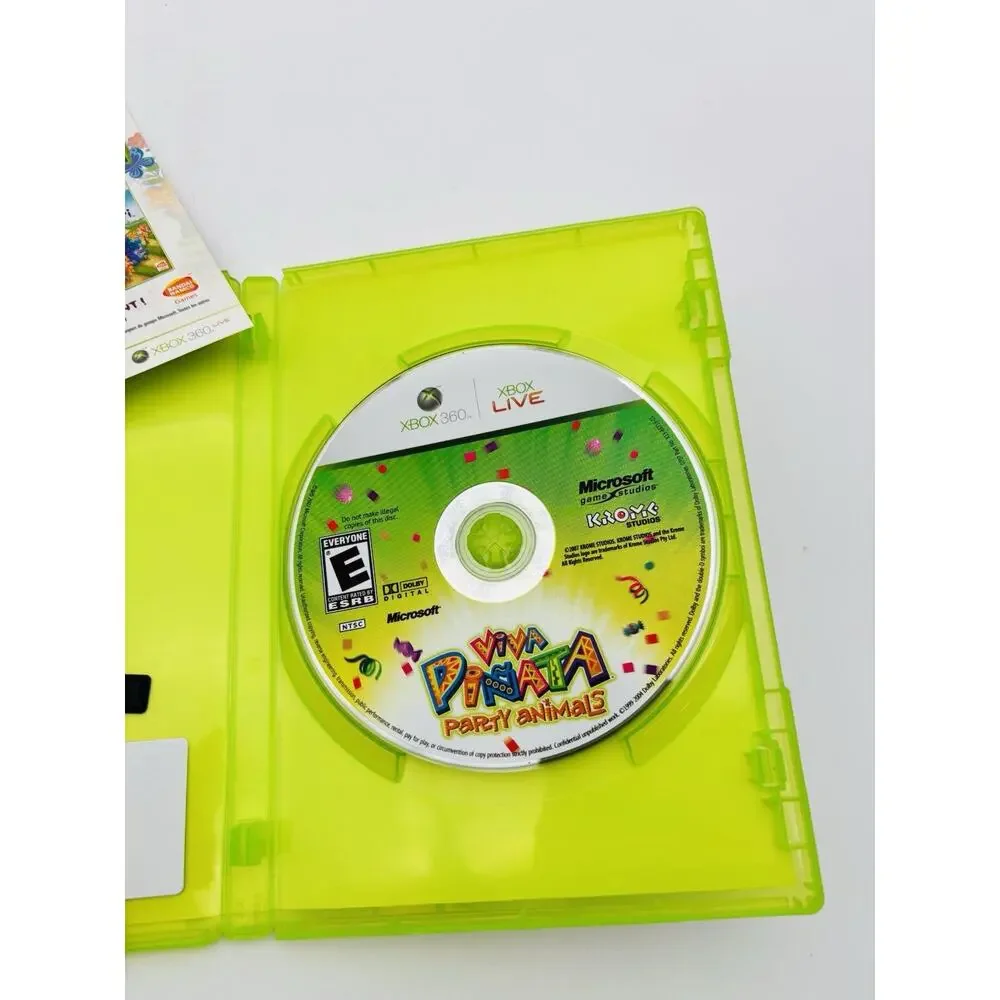Viva Pinata: Party Animals (Microsoft Xbox 360, 2007) Complete CIB Tested Works